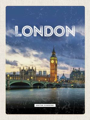 vianmo Blechschild 30x40 cm gewölbt England London United Kingdom