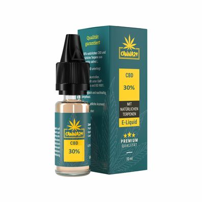 CANNA24 30% CBD e-Liquid für eZigarette - 3.000mg Cannabidiol - ohne Nikotin - 10ml