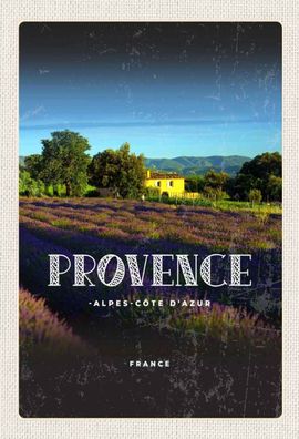 Holzschild 20x30 cm - Provence-Alpes-Côte D'azur France