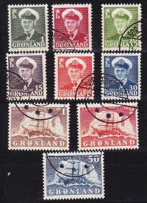 Dänemark Danmark [Grönland] MiNr 0028-36 ( O/ used ) [01]