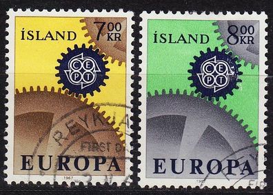 ISLAND Iceland [1967] MiNr 0409-10 ( O/ used ) CEPT
