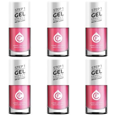 337,27EUR/1l 6 x CF Gel Effekt Nagellack 11ml - Farbe: 225 pink
