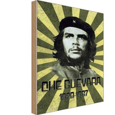 Holzschild 20x30 cm - Che Guevara 1928-1967 Kuba