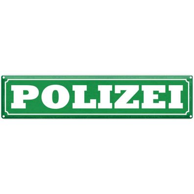 vianmo Blechschild 46x10 cm gewölbt Beruf Arbeit Polizei