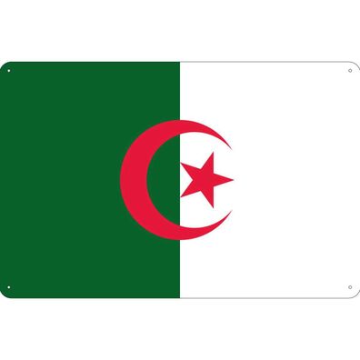 vianmo Blechschild Wandschild 30x40 cm Algerien Fahne Flagge