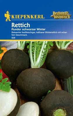 Kiepenkerl® Rettich Runder schwarzer Winter - Gemüsesamen