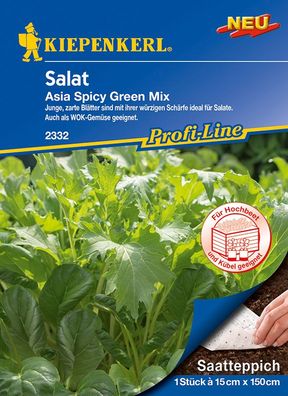 Kiepenkerl® Salat Asia Spicy Green Mix - Saatteppich - Gemüsesamen