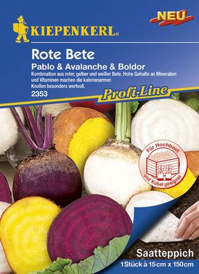 Kiepenkerl® Rote Beete Pablo-Avalanche-Boldor - Saatteppich - Gemüsesamen