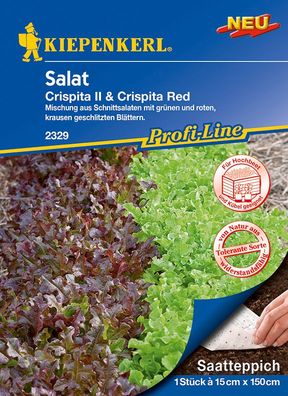 Kiepenkerl® Salat Saatteppich Crispita II & Crispita Red - Saatteppich - Gemüsesamen