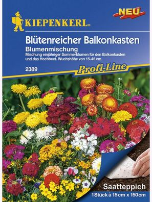 Kiepenkerl® Blumenmischung Saatteppich Blütenreicher Balkonkasten - Blumensamen