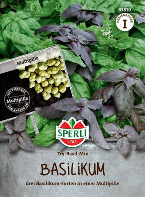 Sperli Basilikum Try-Basil-Mix Saatgutpillen - Kräutersamen