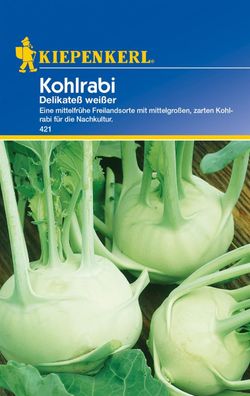 Kiepenkerl® Kohlrabi Delikateß weißer - Gemüsesamen