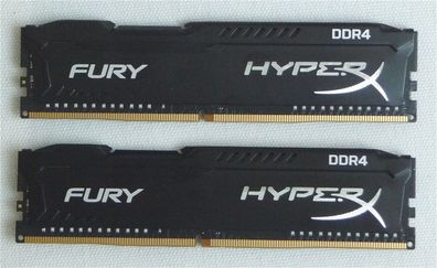 2 x 8 GB Kingston HyperX/ Fury HX426C16FB2/8 DDR4-2666 CL16-18-18 @1.2V
