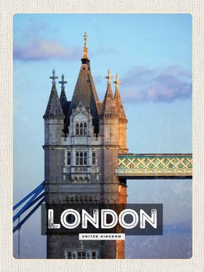 vianmo Blechschild 30x40 cm gewölbt England London UK Architektur