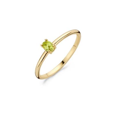 Ring 54 - Gold 585 14K - Peridot - grün