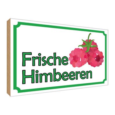 vianmo Holzschild 30x40 cm Hofladen Marktstand Laden frische Himbeeren Hofladen
