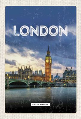 Blechschild 20x30 cm - London United Kingdom