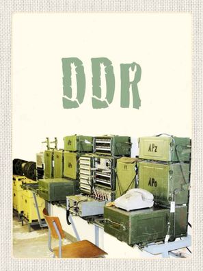 Blechschild 30x40 cm - Berlin Deutschland DDR Telefon abhören