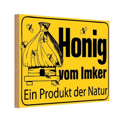 vianmo Holzschild 20x30 cm Hofladen Marktstand Laden honig vom Imker Naturprodukt