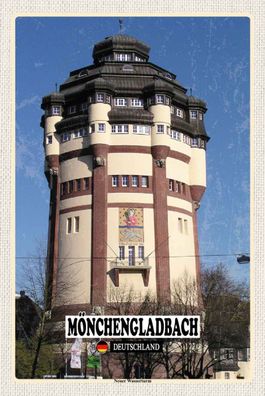 Blechschild 20x30 cm - Mönchengladbach Neuer Wasserturm
