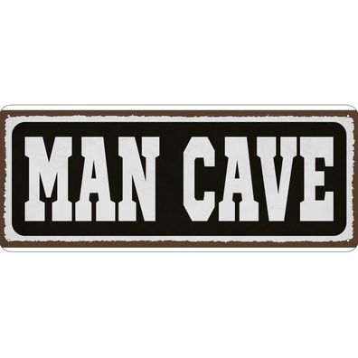 vianmo Blechschild 27x10 cm gewölbt Männer Frauen Man Cave Männer Höhle