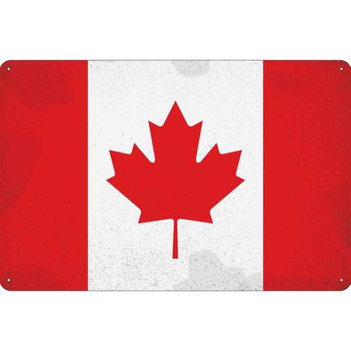 vianmo Blechschild Wandschild 30x40 cm Kanada Fahne Flagge