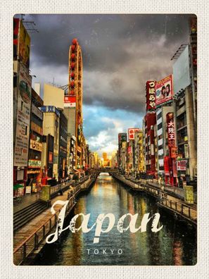 Blechschild 30x40 cm - Tokyo Japan Asien Urlaubsziel Kultur