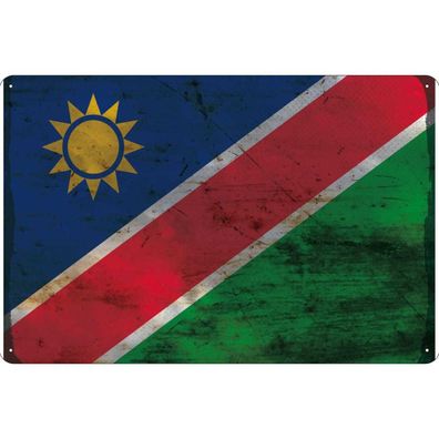 vianmo Blechschild Wandschild 30x40 cm Namibia Fahne Flagge