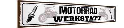 vianmo Holzschild 46x10 cm Garage Werkstatt Motorrad Werkstatt Werkzeug