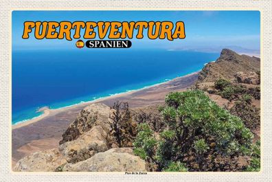 Blechschild 20x30 cm - Fuerteventura Spanien Pico de la Zarza