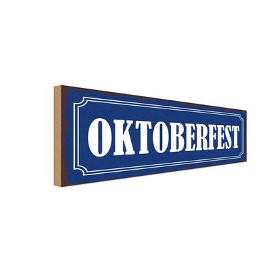 vianmo Holzschild 27x10 cm Essen Trinken Oktoberfest Bier Geschenk