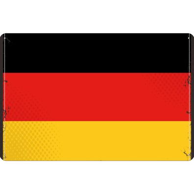 vianmo Blechschild Wandschild 18x12 cm Deutschland Fahne Flagge