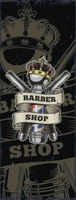 Holzschild 27x10 cm - Barbershop Friseur Salon Haare