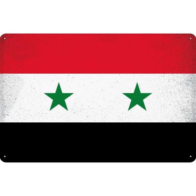 vianmo Blechschild Wandschild 30x40 cm Syrien Fahne Flagge