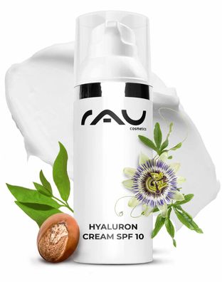 Rau Hyaluron Cream SPF10 50 ml Gesichtscreme mit UV-Schutz für trockene Haut