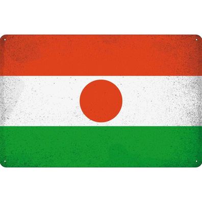 vianmo Blechschild Wandschild 30x40 cm Niger Fahne Flagge