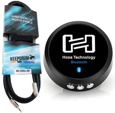 Hosa IBT-300 Bluetooth Empfänger mit 3.5mm Kabel 3m