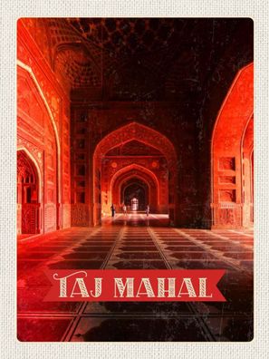 vianmo Holzschild 30x40 cm Tier Indien Taj Mahal innen Flur