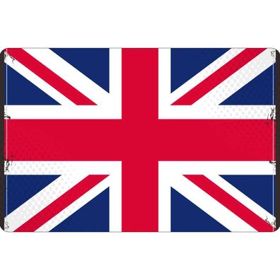 vianmo Blechschild Wandschild 18x12 cm Union Jack Vereinigtes Königreich Großbrita...