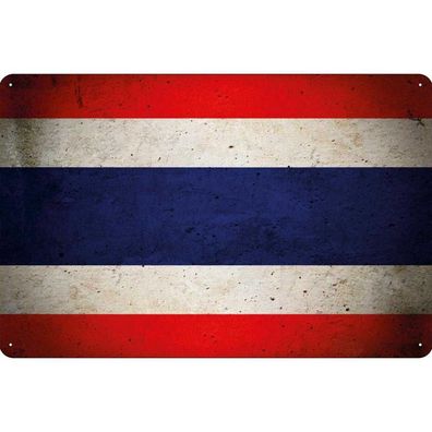 vianmo Blechschild Wandschild 18x12 cm Thailand Fahne Flagge