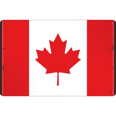 vianmo Blechschild Wandschild 30x40 cm Kanada Fahne Flagge