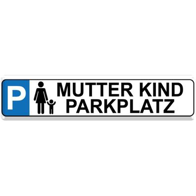 vianmo Blechschild 46x10 cm gewölbt Parkplatzschild Parkplatz Mutter Kind