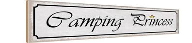 vianmo Holzschild 46x10 cm Outdoor Camping Camping Princess