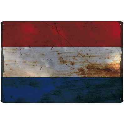vianmo Blechschild Wandschild 30x40 cm Niederlande Fahne Flagge