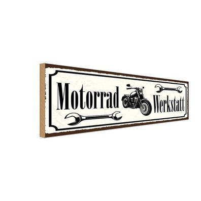 vianmo Holzschild 27x10 cm Garage Werkstatt Motorrad Werkstatt