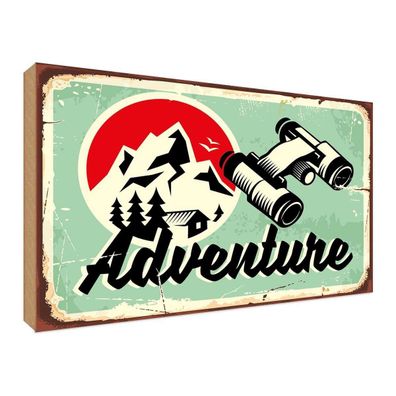 vianmo Holzschild 30x40 cm Abenteuer & Reisen Adventure Abenteuer Outdoor