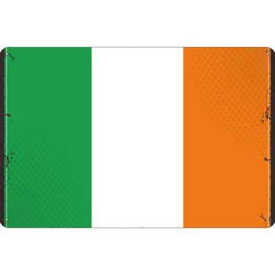 vianmo Blechschild Wandschild 18x12 cm Irland Fahne Flagge