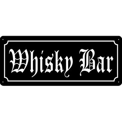 vianmo Blechschild 27x10 cm gewölbt Essen Trinken Whisky Bar Alkohol Kneipe