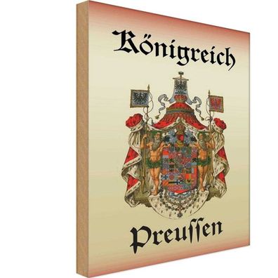 vianmo Holzschild 20x30 cm Dekoration Königreich Preussen