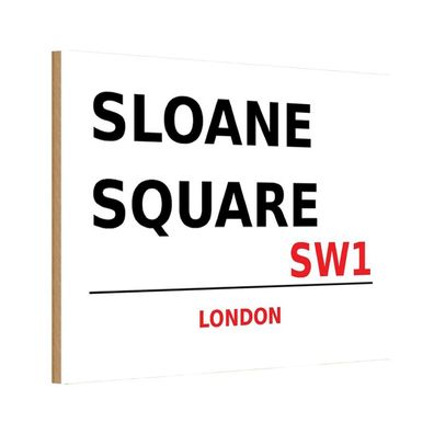 vianmo Holzschild 20x30 cm England Sloane Square SW1